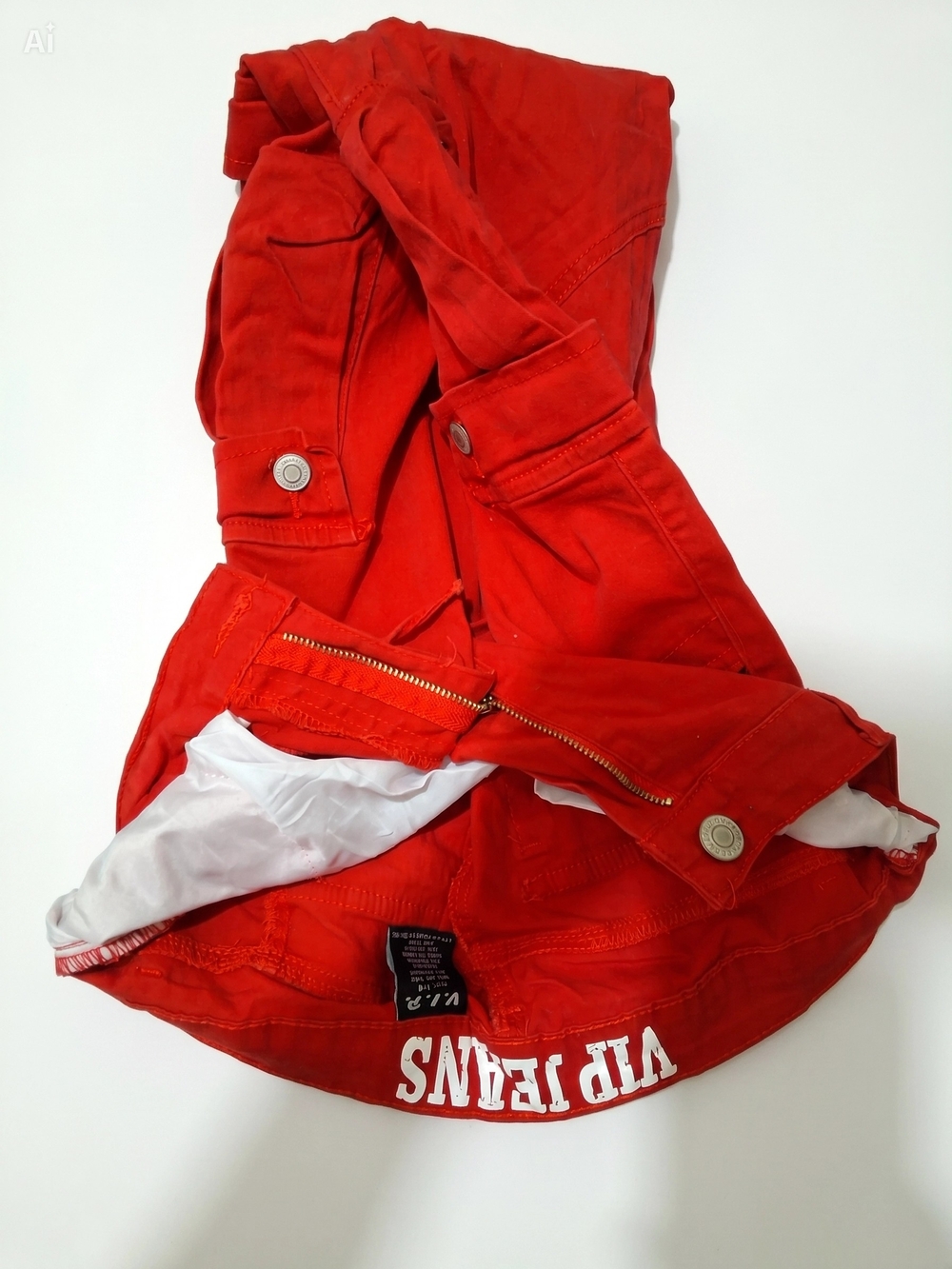 VIP JEANS High-Rise Women's Jeans - Red